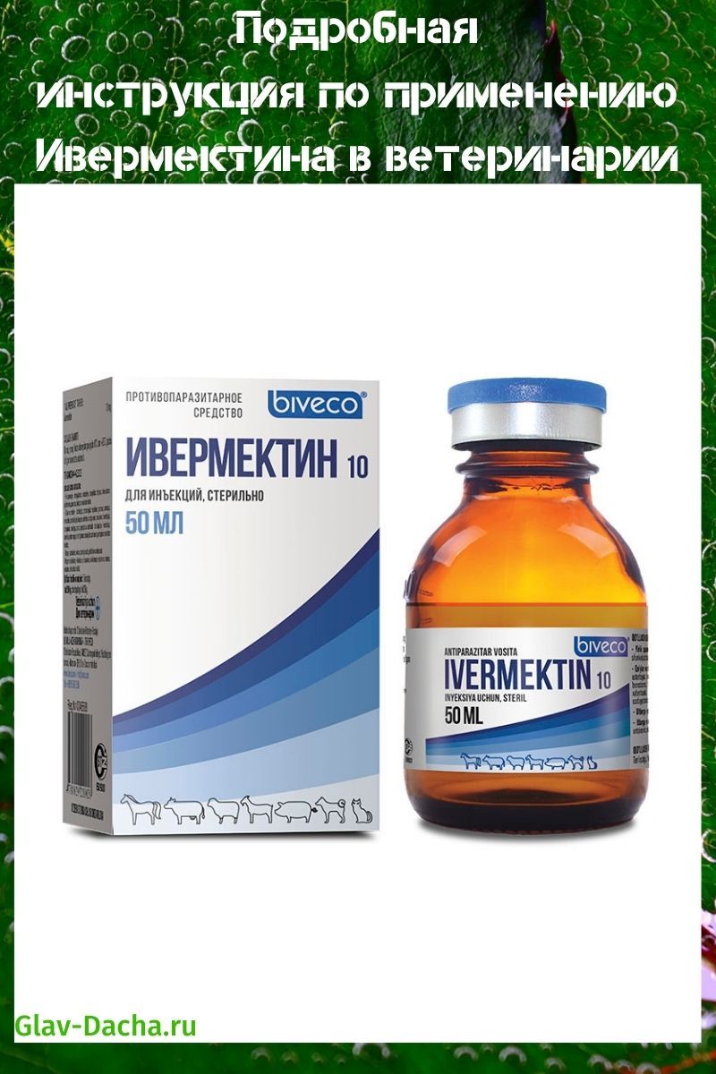 instruções para o uso de ivermectina em medicina veterinária